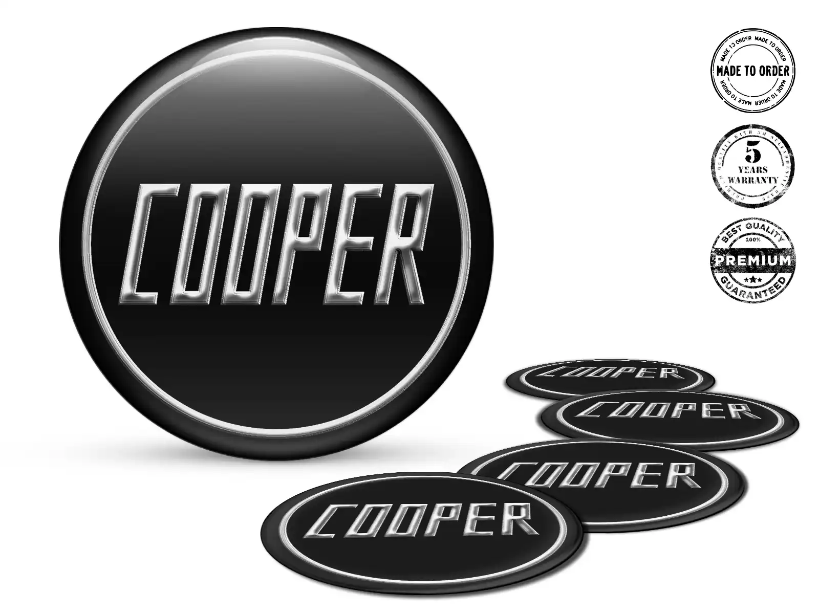 Mini Cooper Wheel Decals Edition High-Quality Resin Stickers